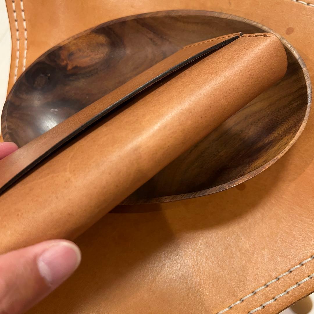 ［新品未使用］本革 長財布 オイル仕上げヌメ革 手縫