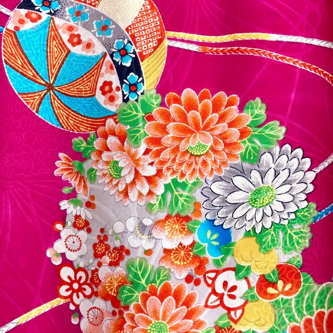 アンティーク女の子 鶴 子供着物 七五三 アンティーク着物 NO40