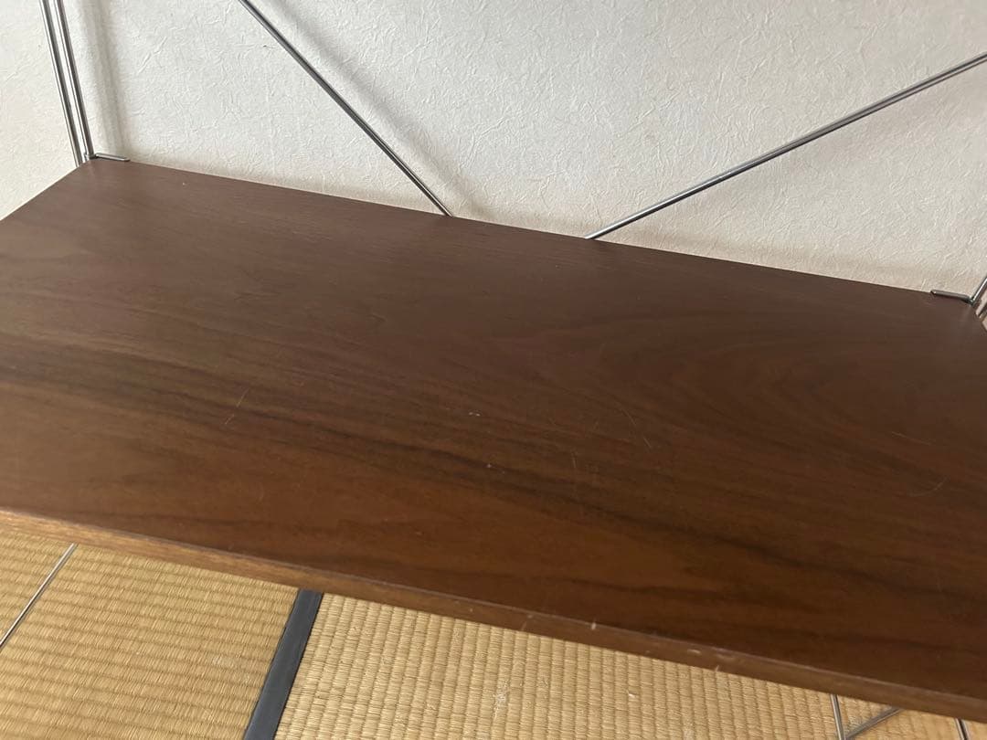 ステンレスユニットシェルフ　ウォールナット材　棚板3枚です！