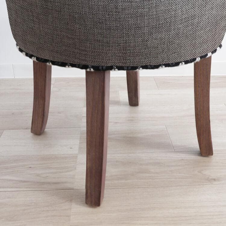 ★パッチワークデザインチェアー ダークグレー 椅子 イス スツール パッチワーク