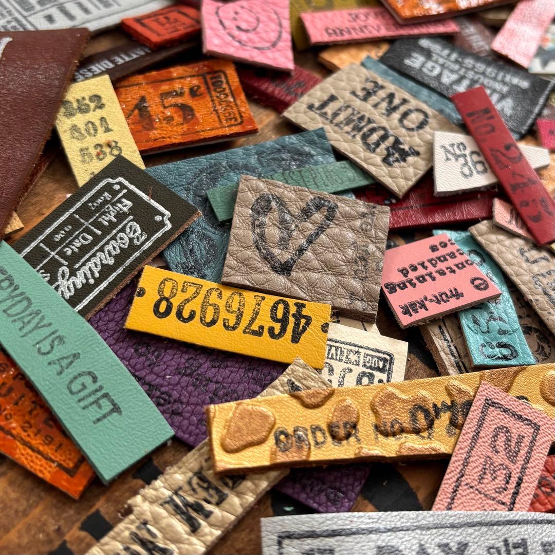 お得セット★革タグレザータグたっぷり80ピース詰め合わせ②820