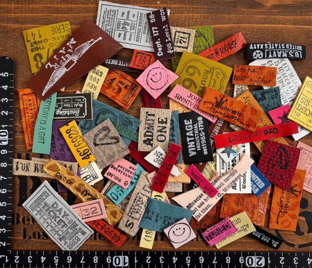 お得セット★革タグレザータグたっぷり80ピース詰め合わせ②820