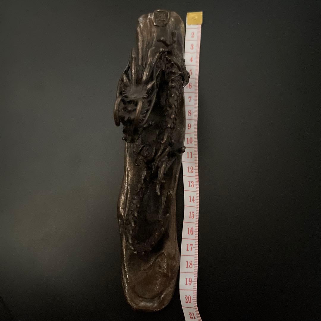 龍　ドラゴン　文鎮　銅器