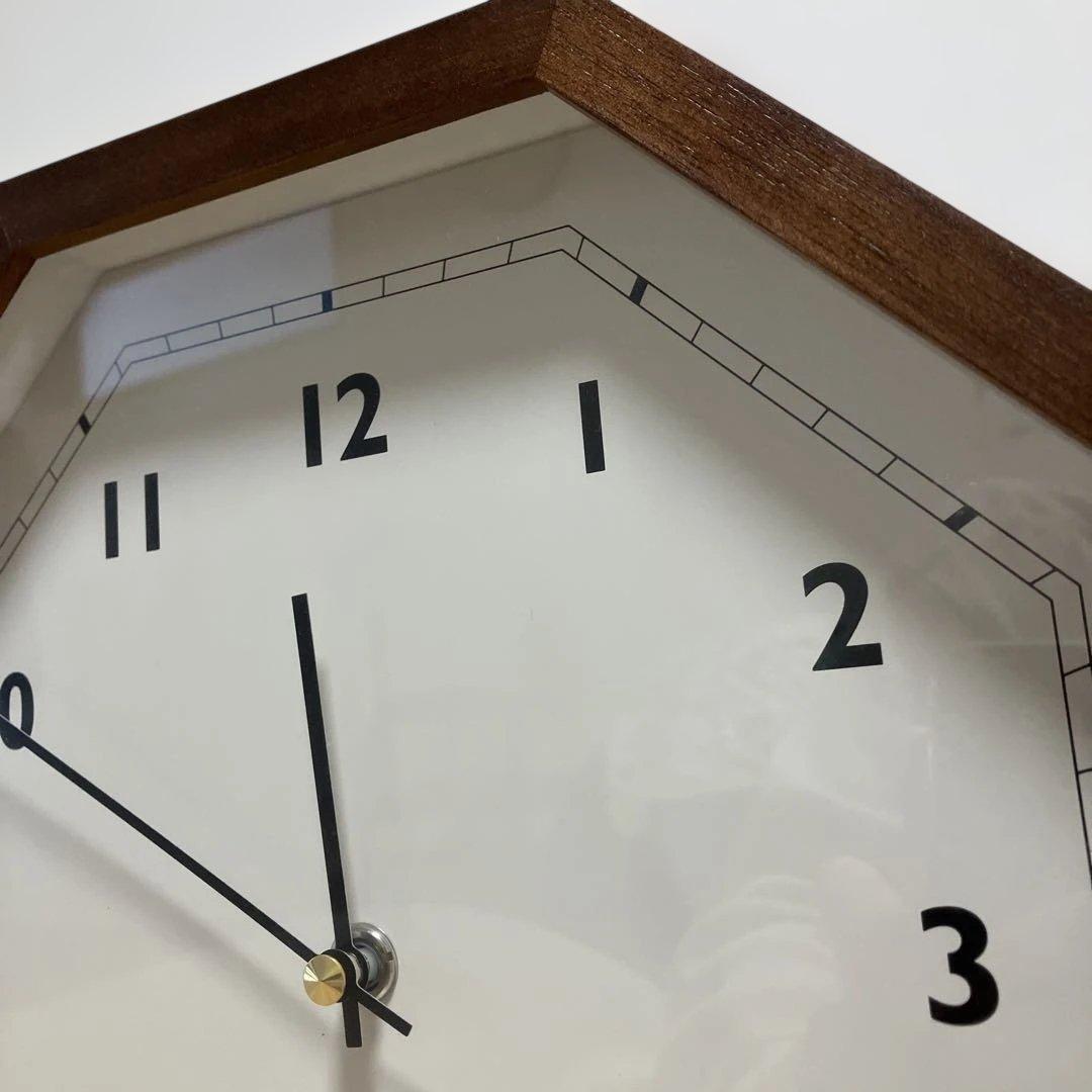 インターフォルム　八角形　振り子時計　ブラウン