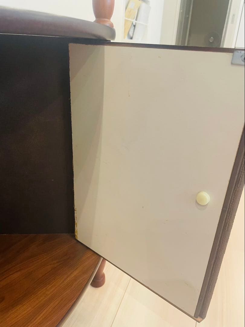 【アンティーク】木製 コーナーラック 飾り棚 収納棚 昭和レトロ 古家具 古道具