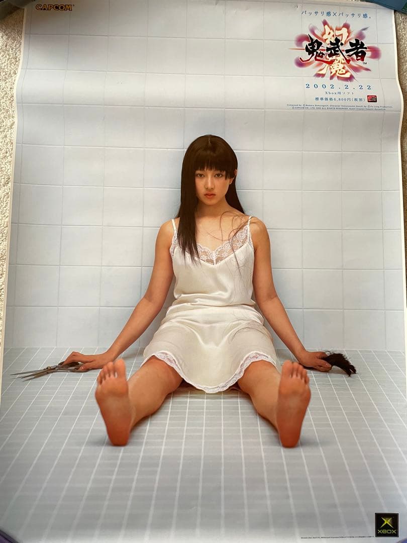 XBOX 幻魔鬼武者 CAPCOM 店頭販促ポスター レア B2サイズ 非売品