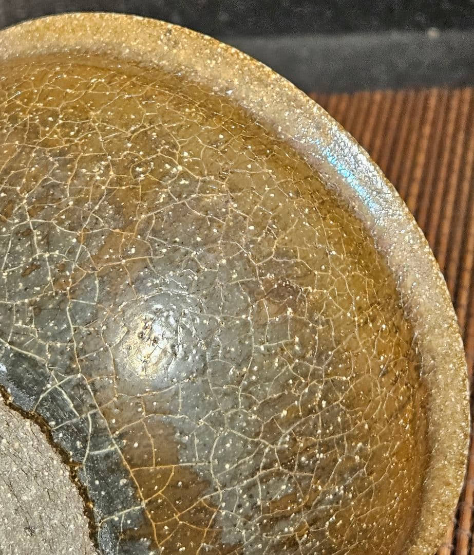 名品❗】中国古美術 中国古陶磁 褐釉 天目茶碗 伝世時代箱附属 茶道具