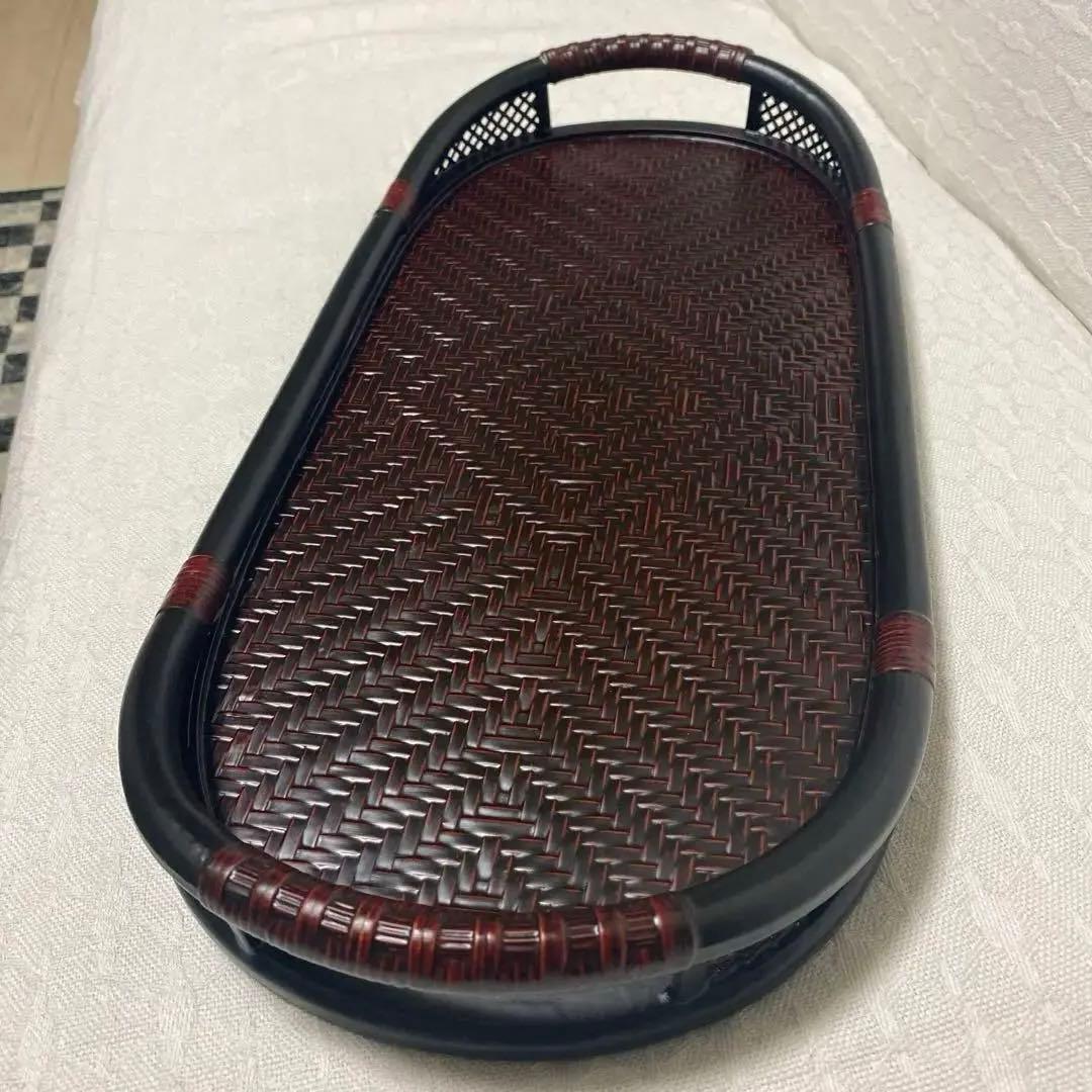 久留米 らんたい漆器 九籃 お盆 藍胎漆器 トレイ 漆器 伝統工芸 - メルカリ