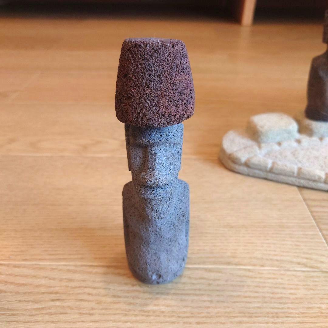 イースター島のモアイ像 置物7体＆台座