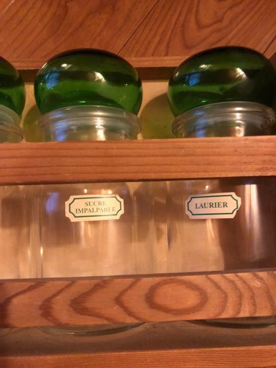 ビンテージ　調味料入れ　キャニスター　4個セット　アンティーク　ベルギー