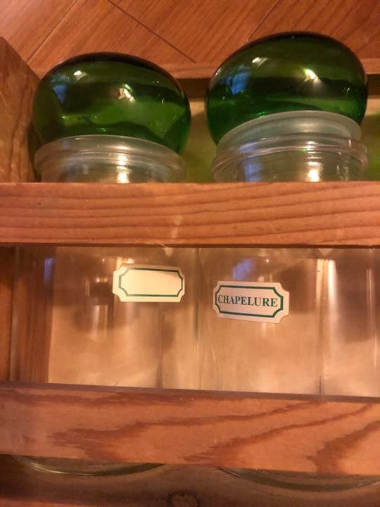 ビンテージ　調味料入れ　キャニスター　4個セット　アンティーク　ベルギー