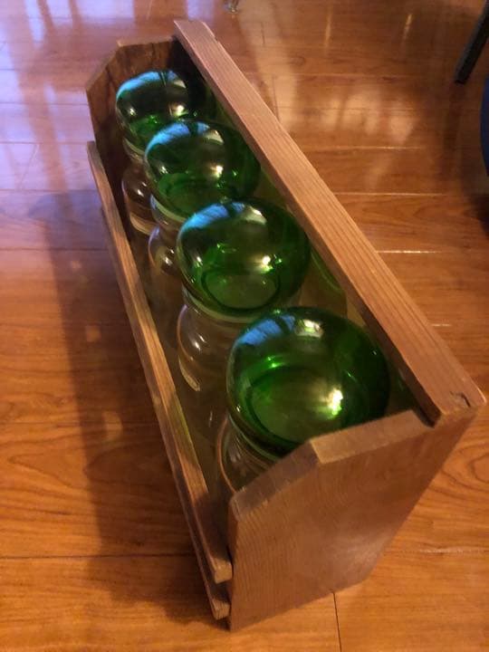 ビンテージ　調味料入れ　キャニスター　4個セット　アンティーク　ベルギー