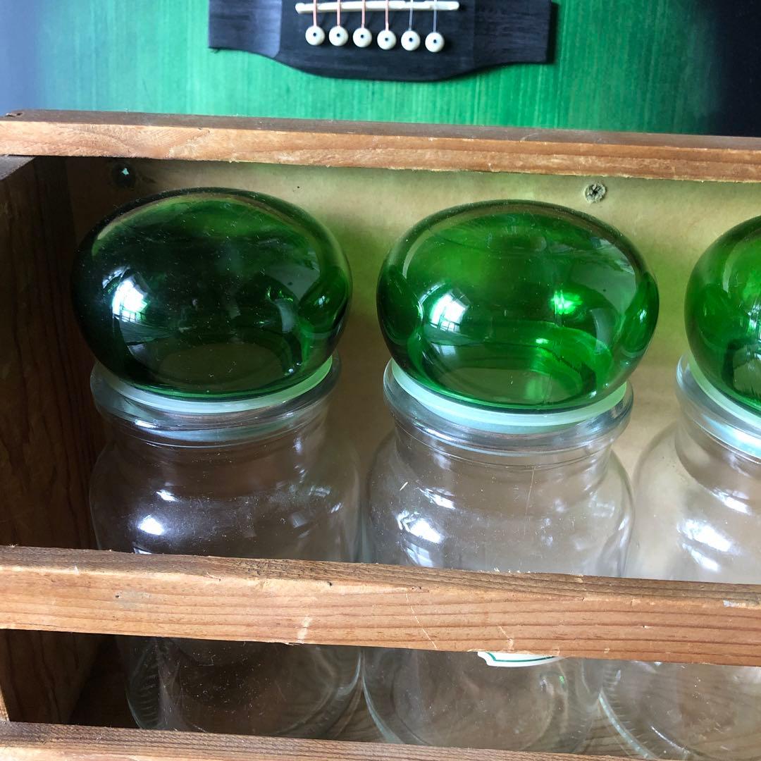 ビンテージ　調味料入れ　キャニスター　4個セット　アンティーク　ベルギー