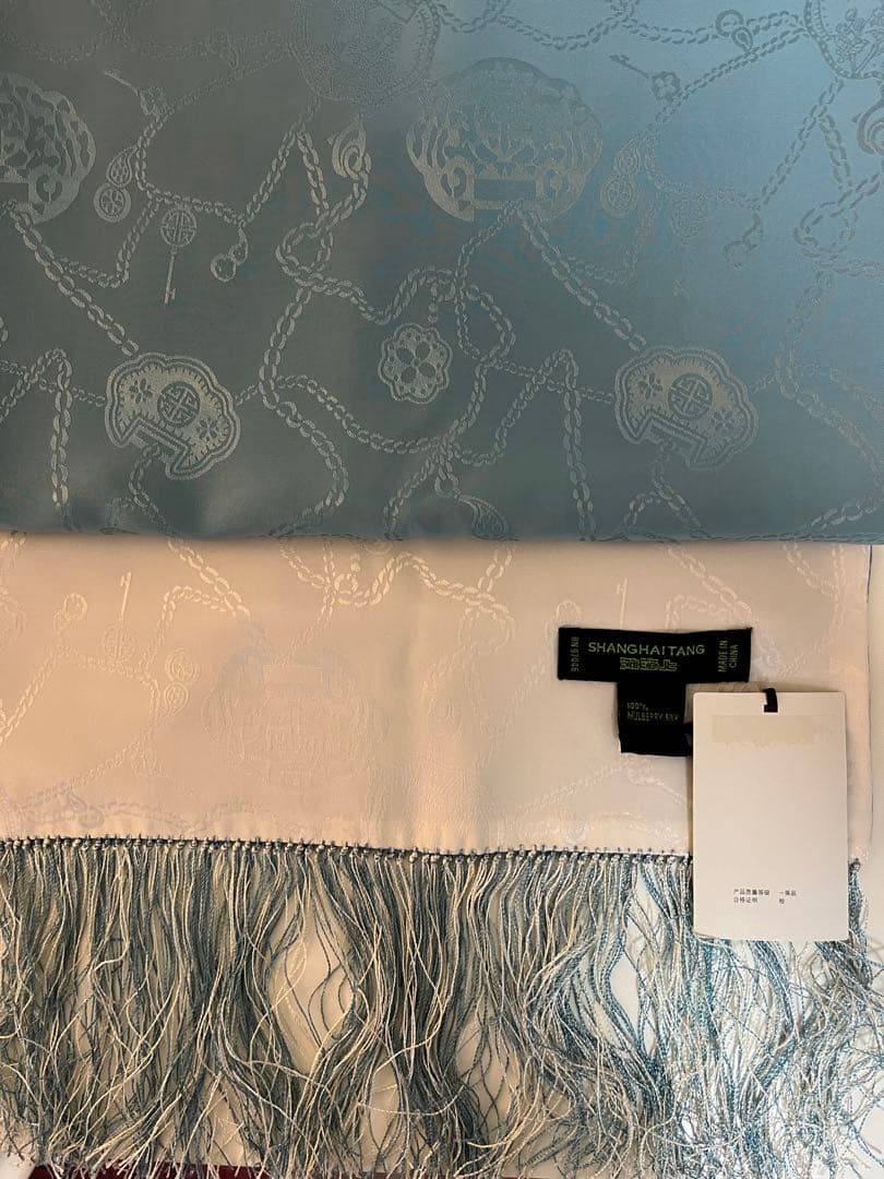 新品Shanghai Tang(シャンハイタン)マルベリーシルク100%ランナー