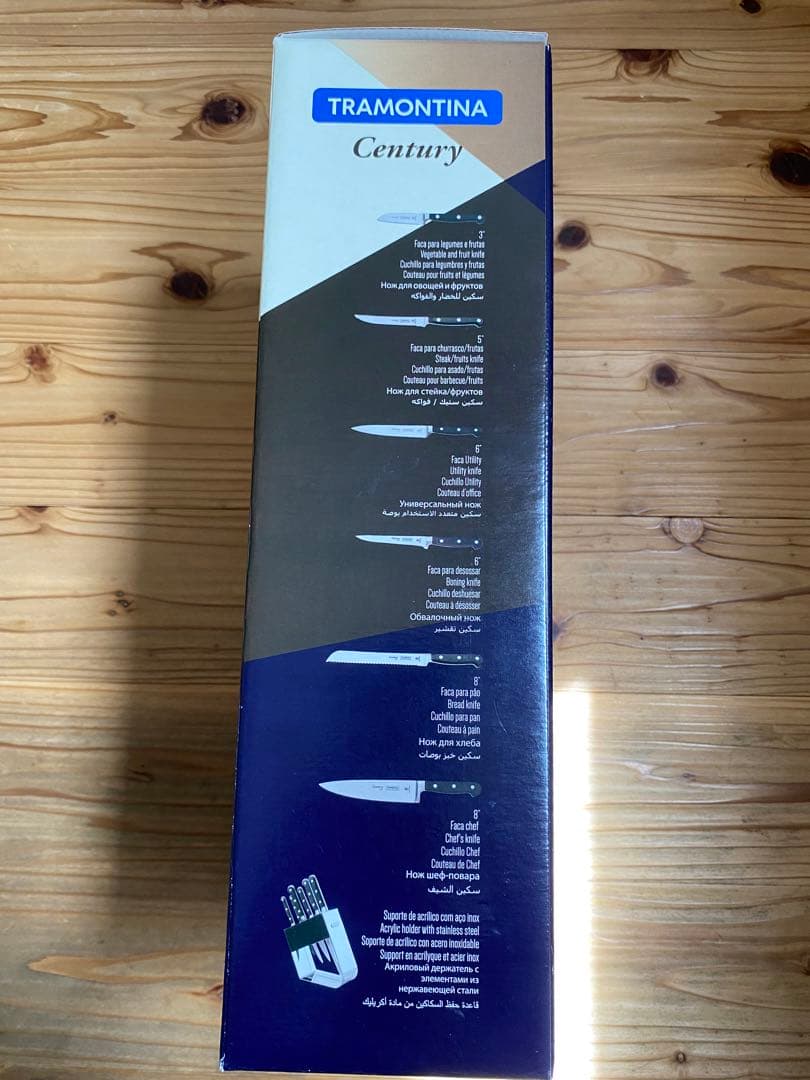 【新品未開封】トラモンティーナ　ナイフカラトリー　7pc (ナイフ6本+ケース)