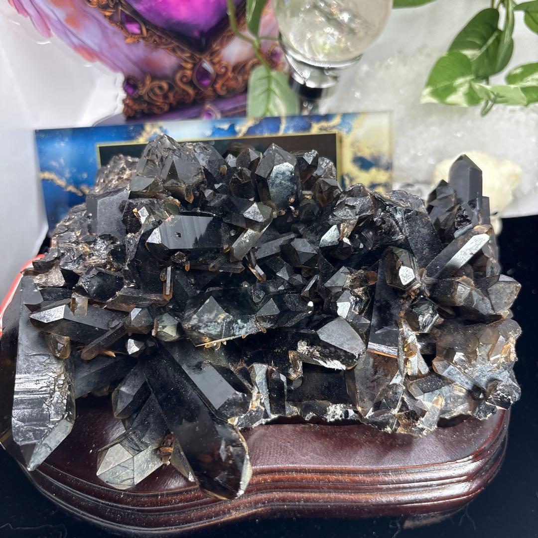 深遥様 モリオンポイントクラスターNo.1220 1.8kg