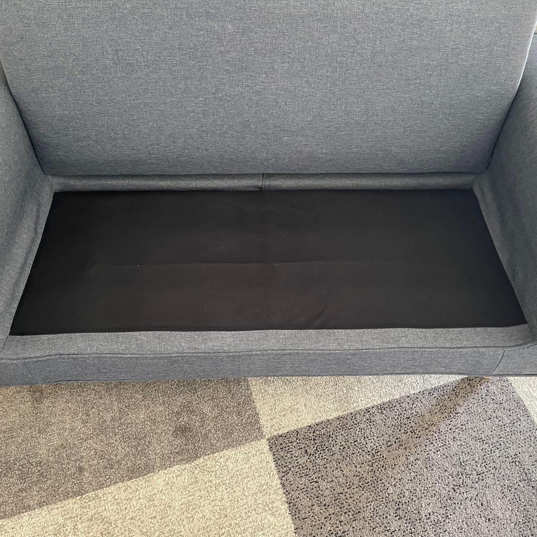 東京23区配送無料✨アイリス　北欧2人掛けソファ　グレー　美品