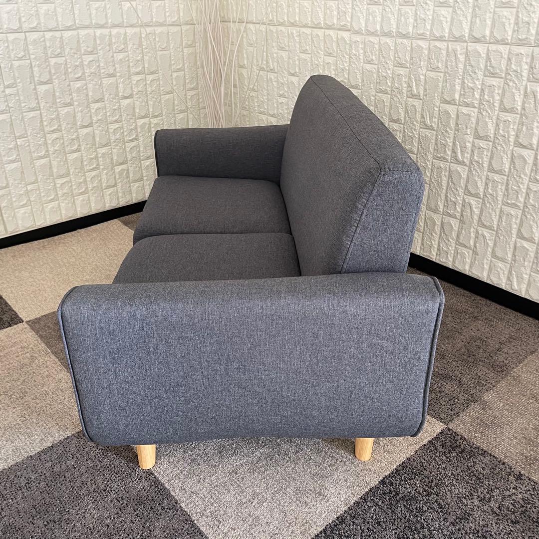 東京23区配送無料✨アイリス　北欧2人掛けソファ　グレー　美品