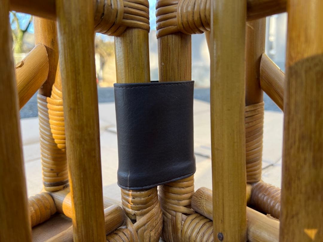 籐 ラタン シングル ベッド フレーム すのこ レトロ アジアン家具