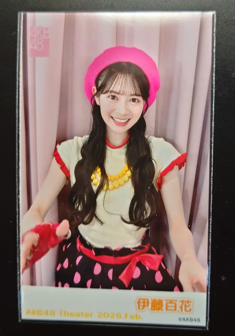 伊藤百花 AKB48 名残り桜 会場限定第2弾 ランダム生写真4種チェキ風生