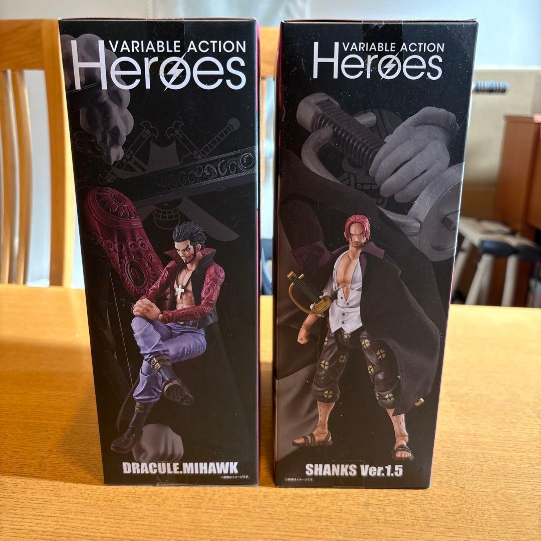 ワンピース メガハウス ヴァリアブル シャンクス ＆ミホーク 新品セット‼️