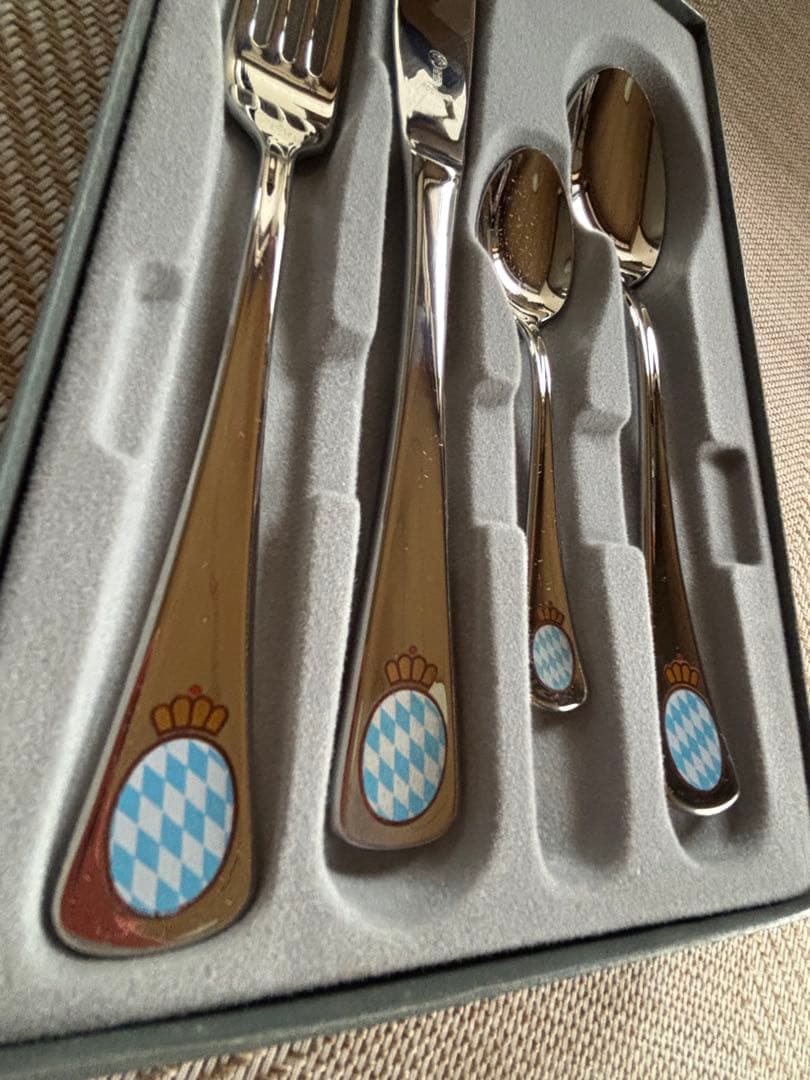 ☆骨董品新品☆ 旧バイエルン王国　紋章　カトラリーセット