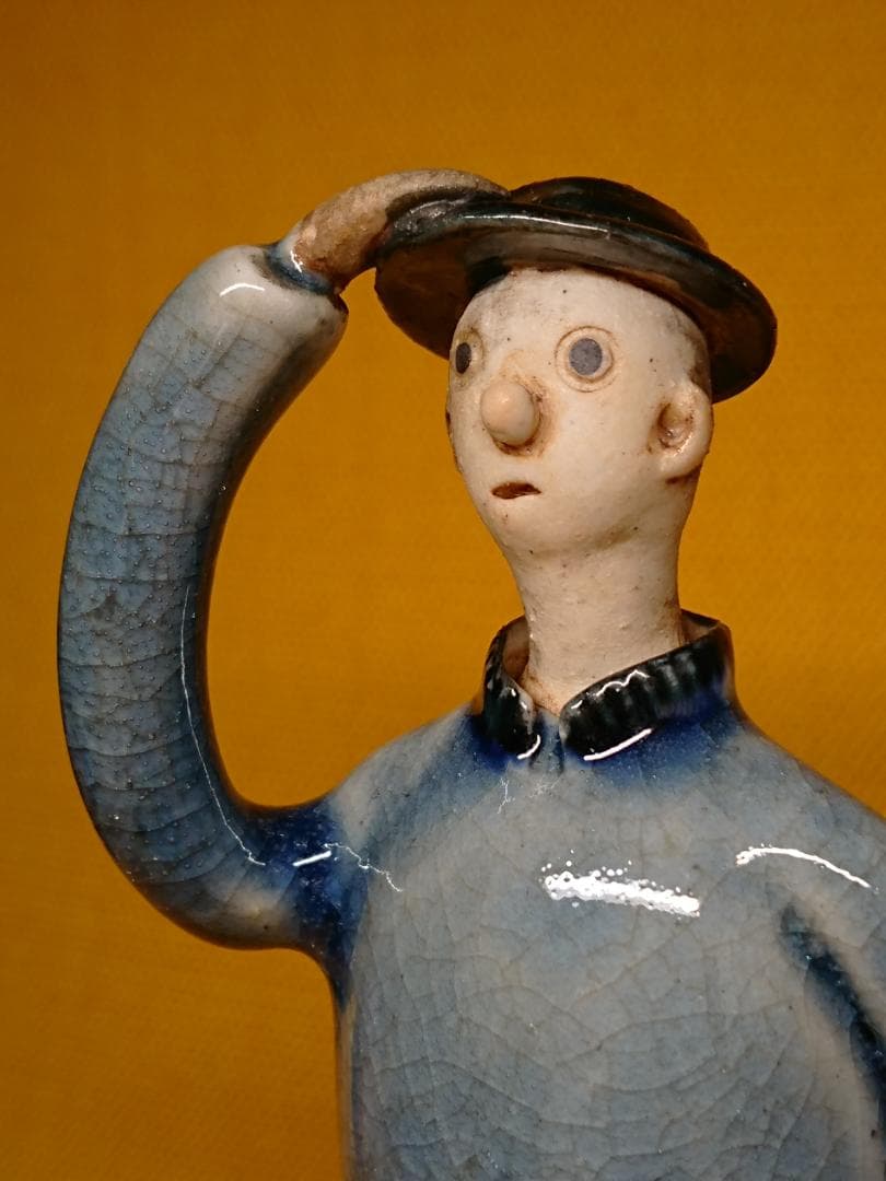 人形　陶器　ヨーロッパ　オブジェ　置物　インテリア　工芸品　美術品　A2600