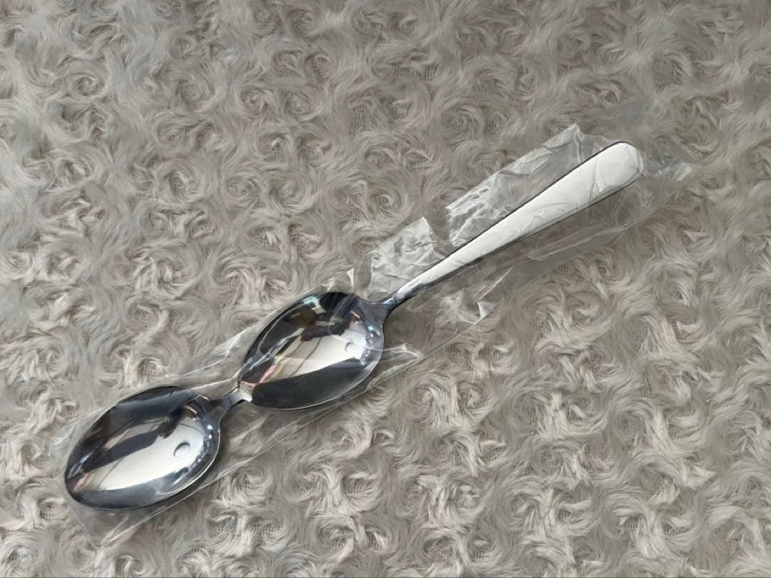 グラフィックデザイナー福田繁雄　カトラリー　福田繁雄デザインスプーン〈2連〉