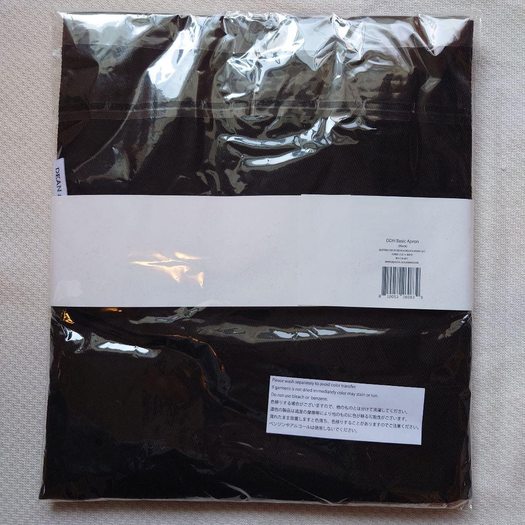 DEAN & DELUCA　 ハワイ　ベーシック　エプロン　ブラック　未使用品