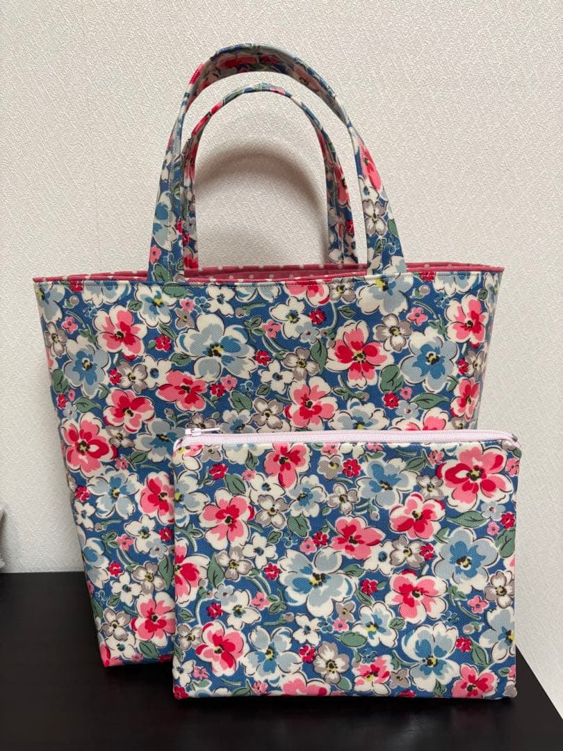 ポーチセット】キャスキッドソン ラミネート トートバッグ