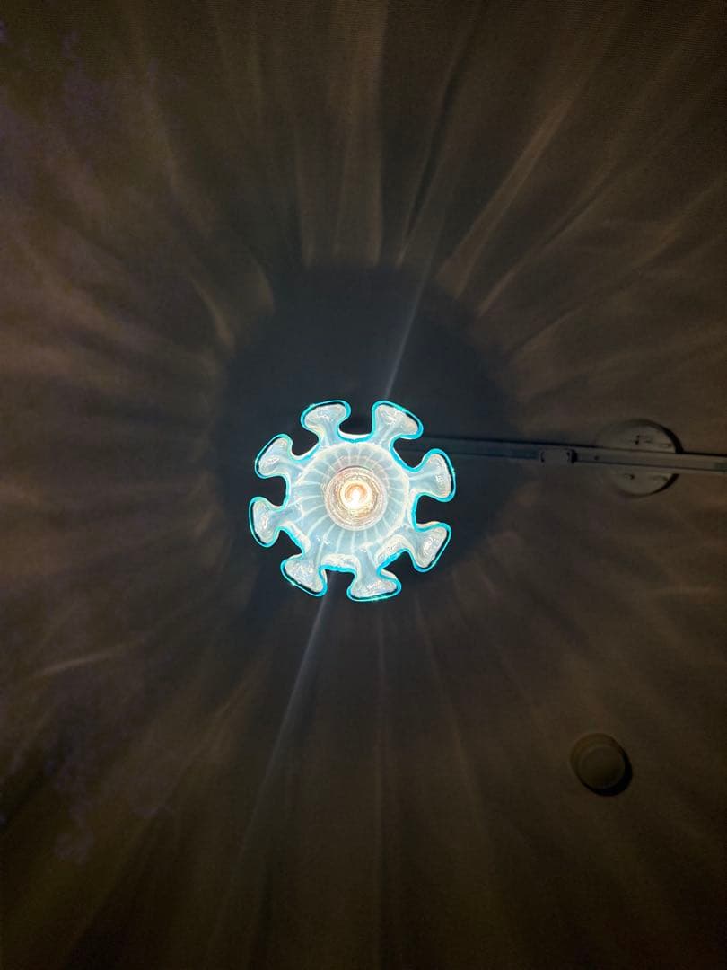 フランス製 アンティーク シェードオパールセントガラス