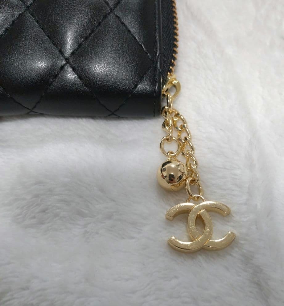 美品】Chanel ノベルティブラック キルティング 長財布 - メルカリ