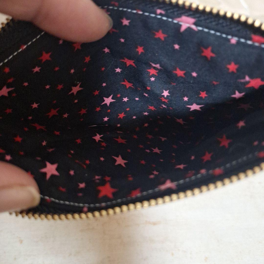 激レアねこパネル生地　ハンドメイド　フラットポーチ　ミニバック