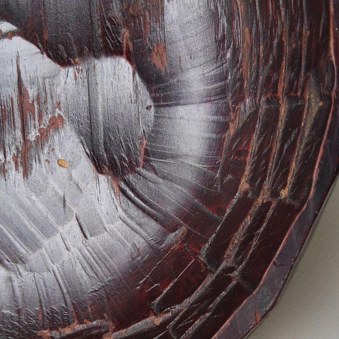 木彫　なた彫　盛鉢