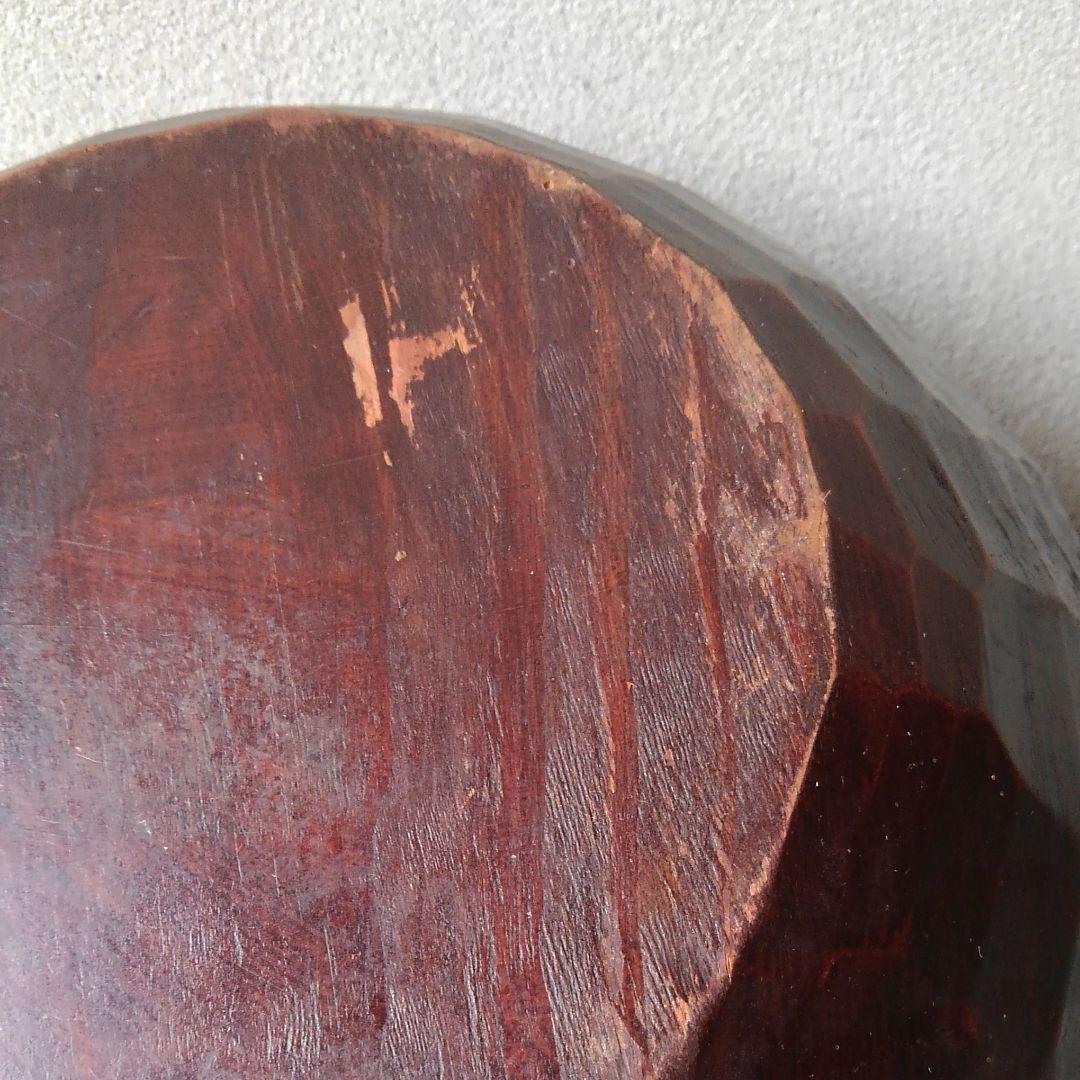 木彫　なた彫　盛鉢