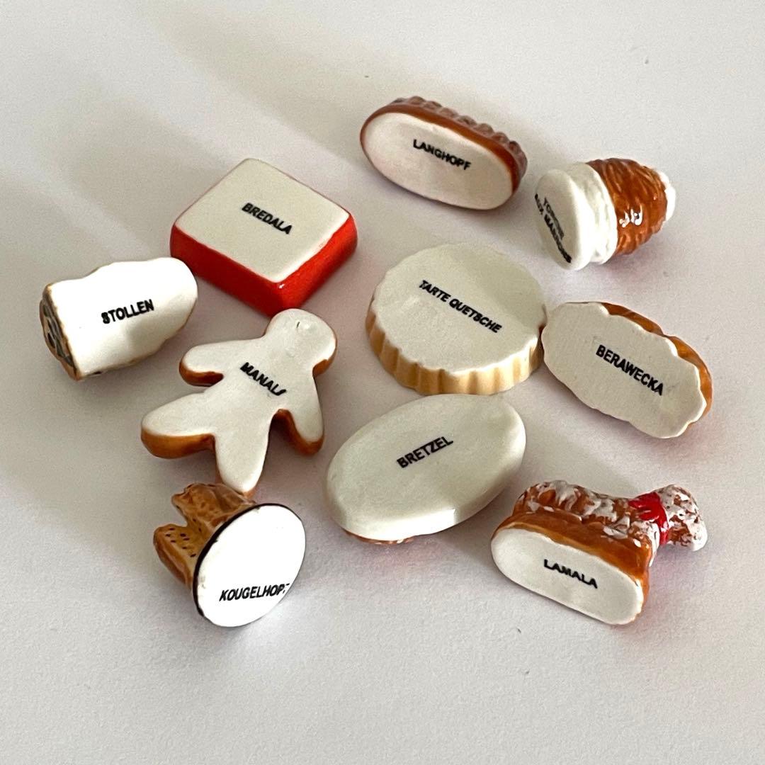 アルザスのお菓子　フェーブ　フェーブ　フランス　陶器　ミニチュア　フランス雑貨