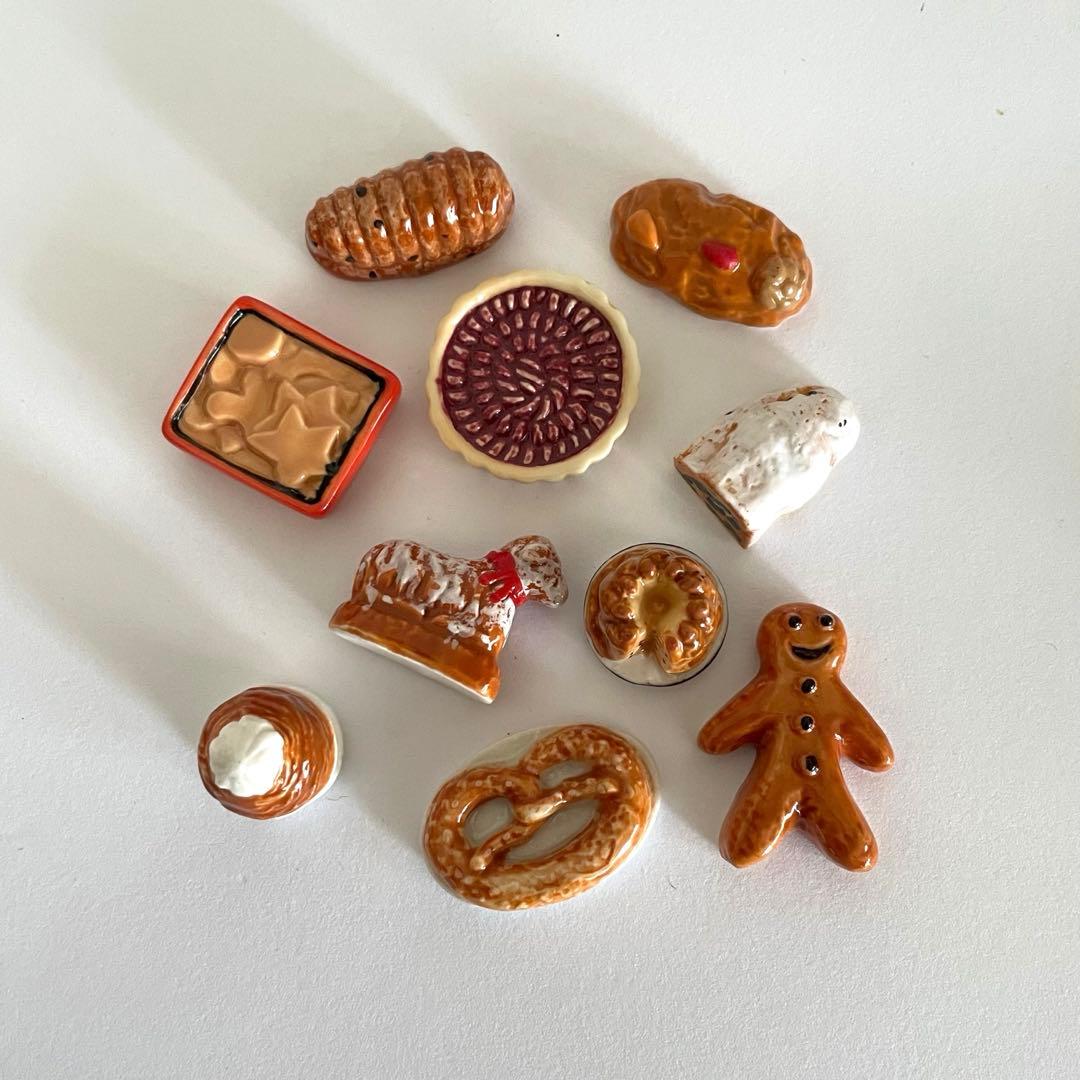アルザスのお菓子　フェーブ　フェーブ　フランス　陶器　ミニチュア　フランス雑貨