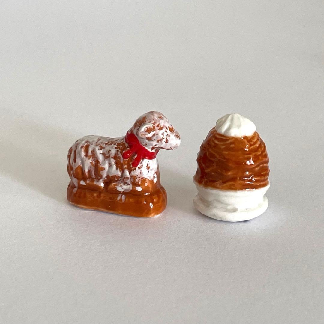 アルザスのお菓子　フェーブ　フェーブ　フランス　陶器　ミニチュア　フランス雑貨