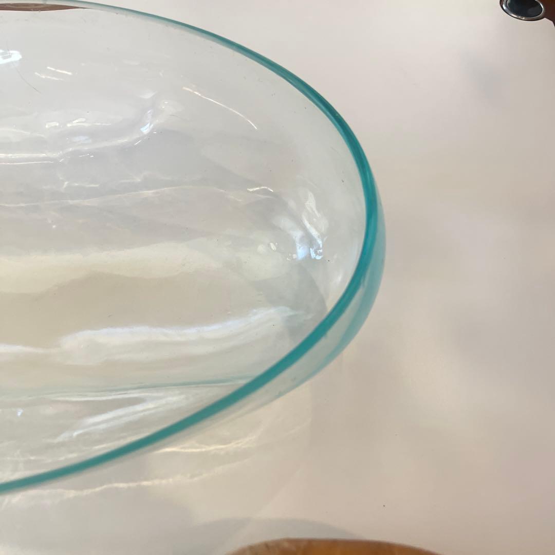 手作りダークブラウン木製皿