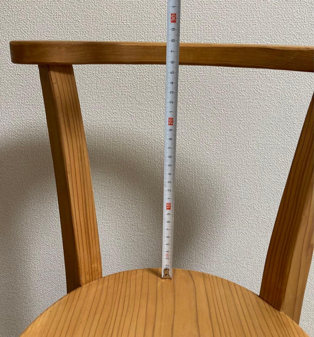 国産杉】木製シンプルチェア ナチュラルウッド