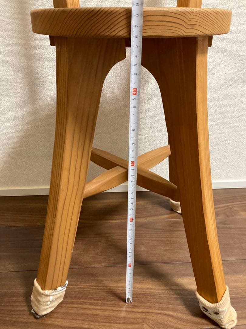 国産杉】木製シンプルチェア ナチュラルウッド