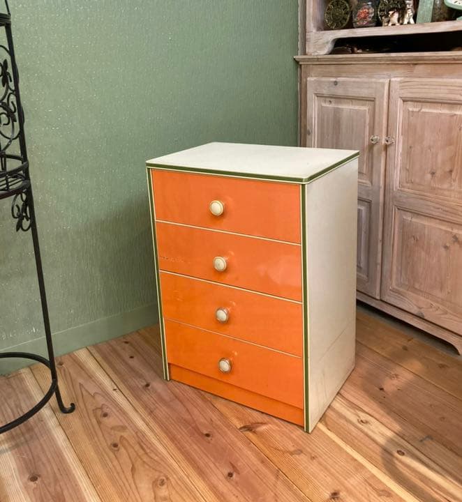 チェスト コレクション オレンジ レトロポップ 昭和レトロ インテリア