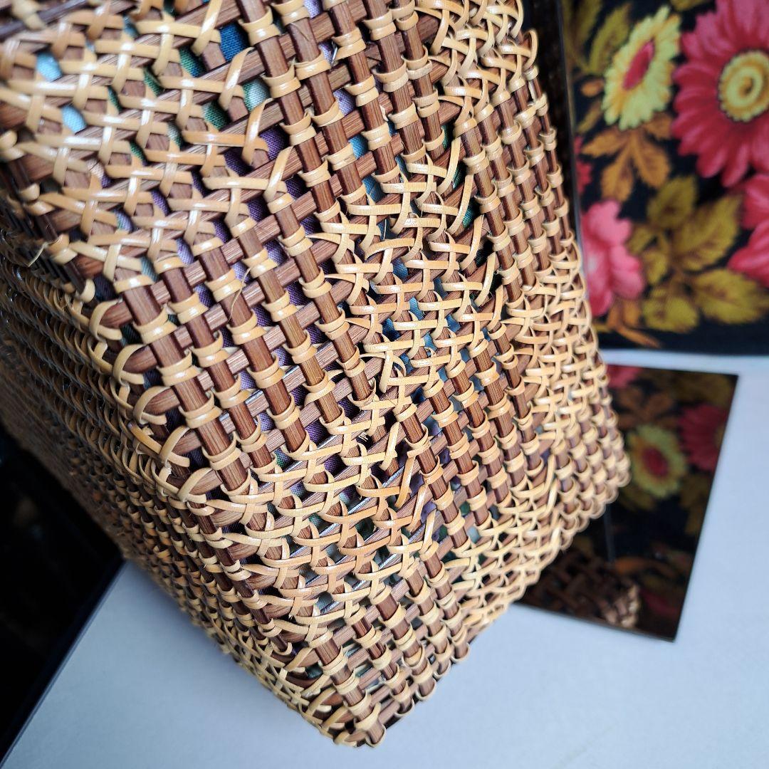 ハンドメイド 籐 籐バッグ かごバッグ ハンドバッグ