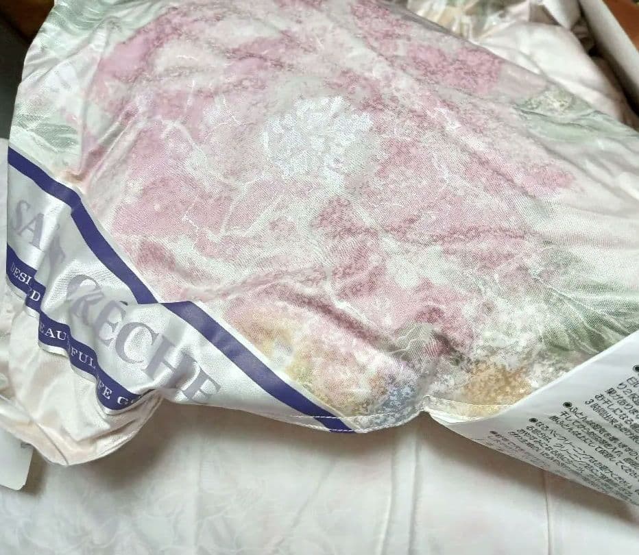 高級羽毛布団と羽毛肌掛けふとんのセット シングル ピンク系 ツーウェイ✨️日本製