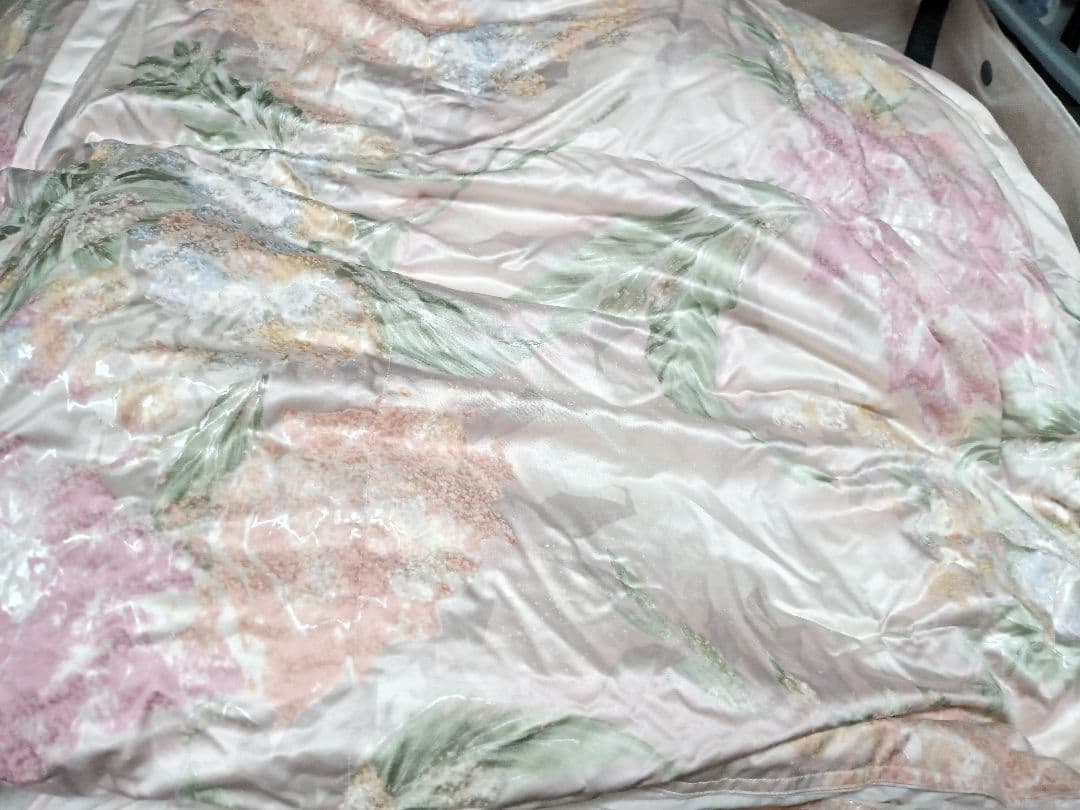 高級羽毛布団と羽毛肌掛けふとんのセット シングル ピンク系 ツーウェイ✨️日本製