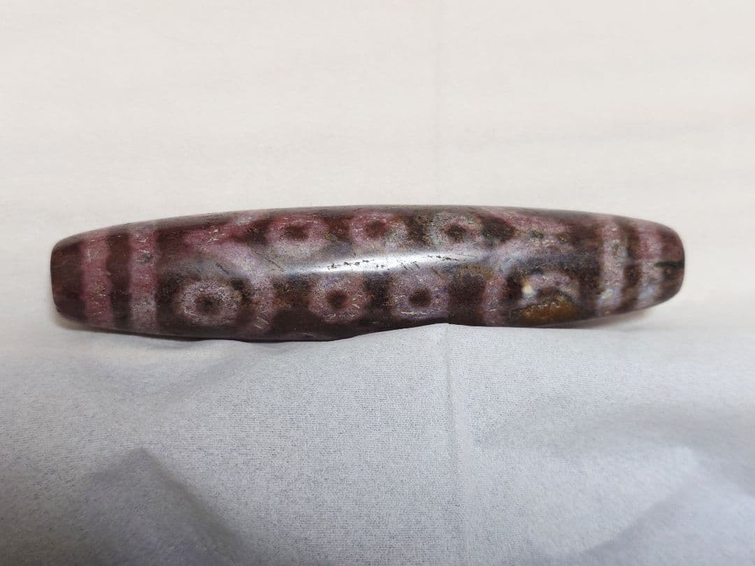 朱砂天珠　二十一眼天珠　大粒