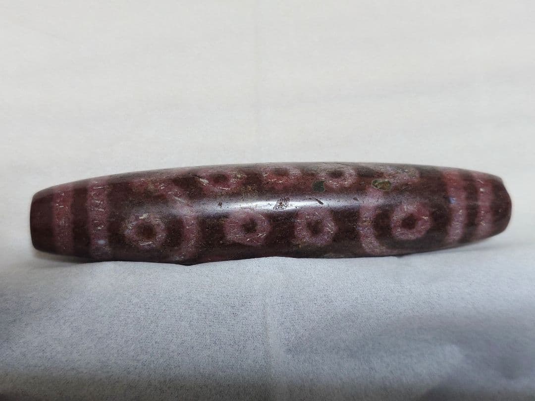 朱砂天珠　二十一眼天珠　大粒