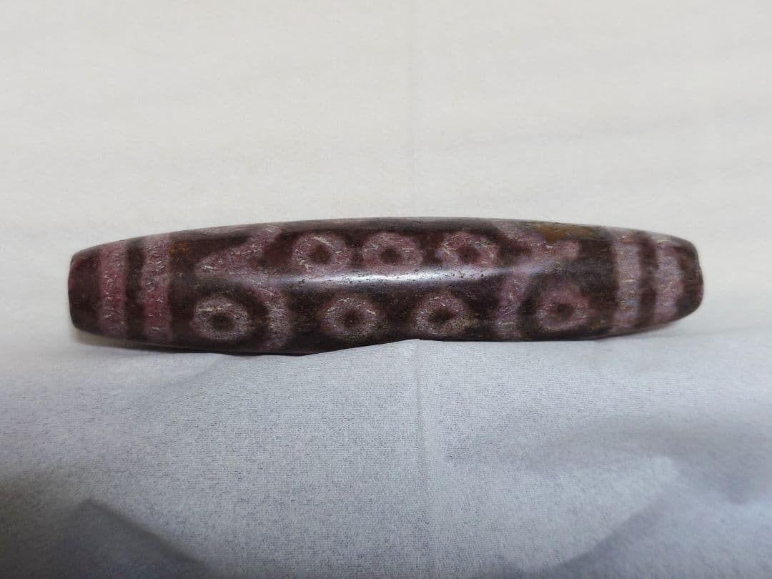 朱砂天珠　二十一眼天珠　大粒