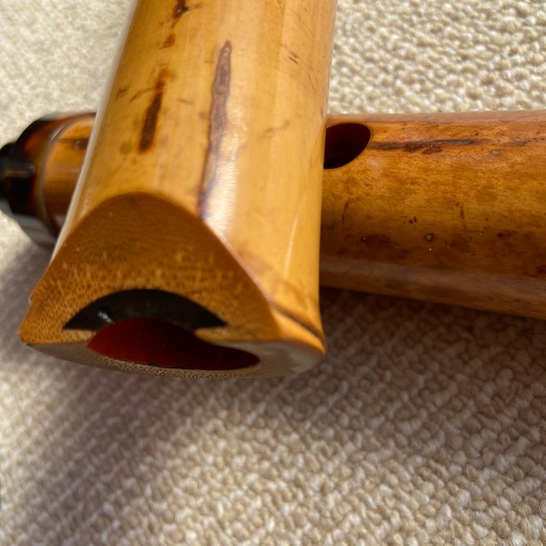 190 ⭐️尺八　一尺八寸管　華水銘