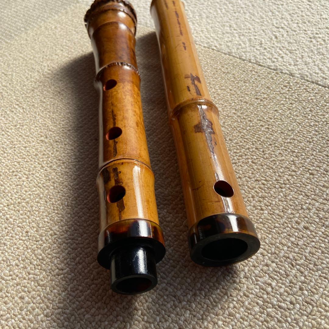 190 ⭐️尺八　一尺八寸管　華水銘